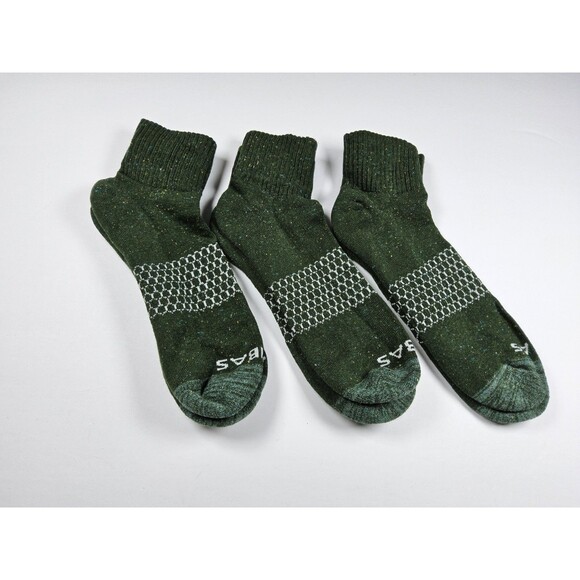 Bombas Speckle Athletic Quarter Socks Lot Of 3 Pairs Size XL - Picture 2 of 3